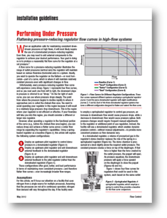 keep chamber pressure regulator constant