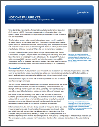Get all the details on this customer success story and download the ALD valve catalog and technical bulletins
