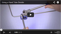 Using a hand tube bender video