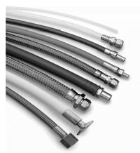 Swagelok hoses can handle the heat; Suitable for use with dielectric media