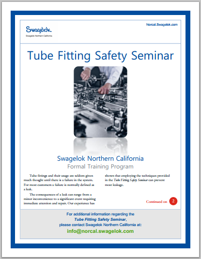 Developing a ‘feel’ for tube fittings can lead to big problems