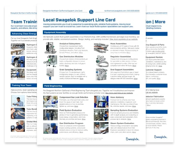 Mockup - SNC Support Line Card 3 PG 600