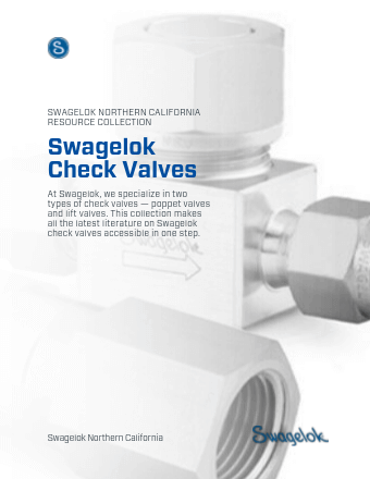 Check Valves | Poppet And Lift | Swagelok California