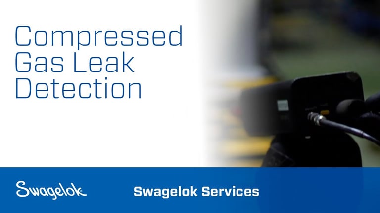 Swagelok compressed gas leak detection