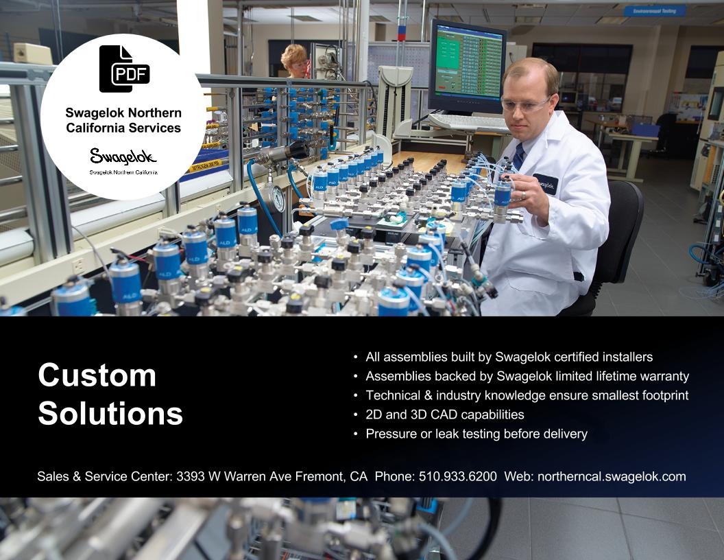 Swagelok Services: Swagelok Assembly Solutions Fabricates Assemblies, Subsystems, and More