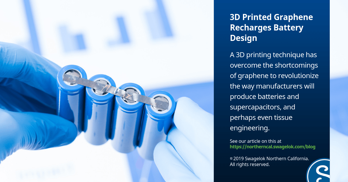 3D Printed Graphene Recharges Battery Design