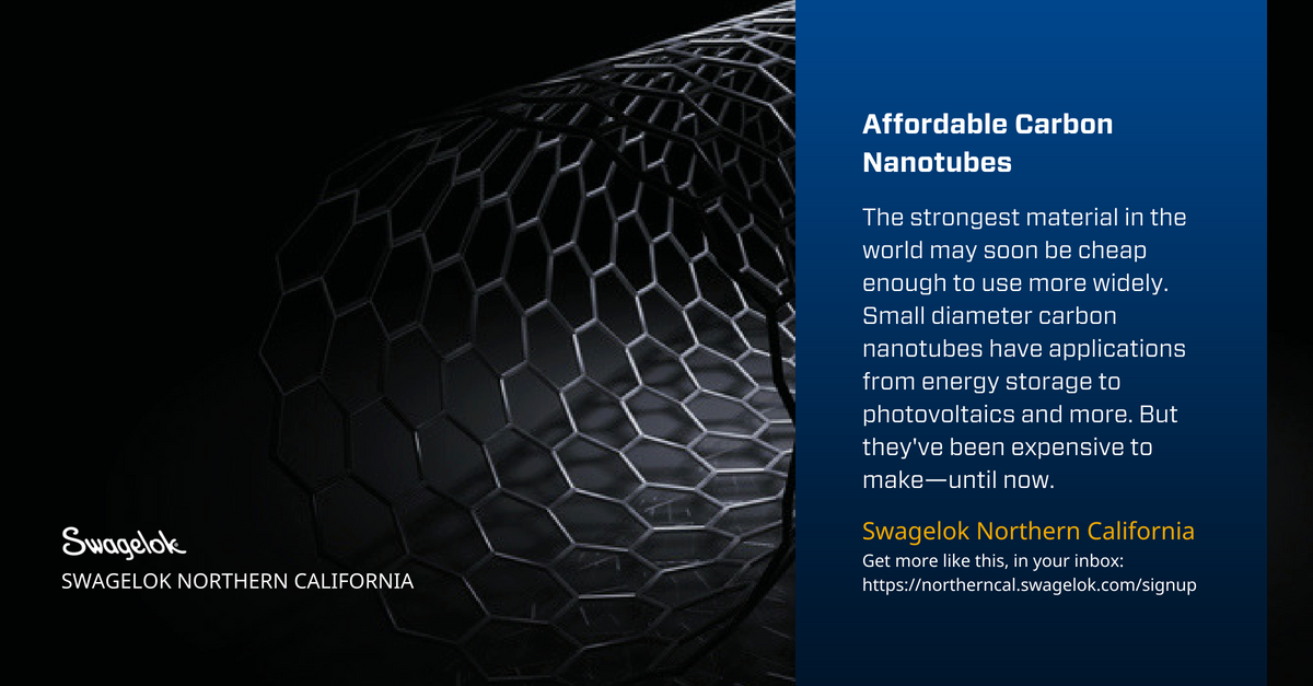 Affordable Carbon Nanotubes