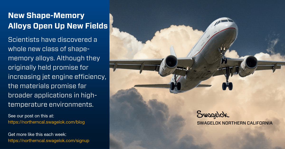 New Shape-Memory Alloys Open Up New Fields